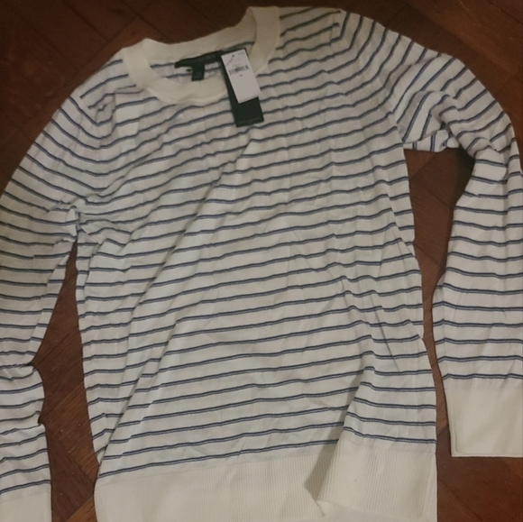 XS NEW W TAGS BANANA REPUBLIC SWEATER JERSEY STRIPED - Picture 6 of 6